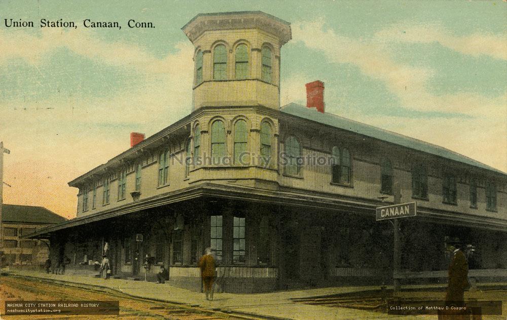 Postcard: Union Station, Canaan, Connecticut